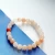 Import Fashion natural pink Peach Aventurine handmade jewelry elastic quartz bead bracelet 6/8/10 mm from China