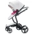 Import Fashion PU Leather luxury baby stroller from China