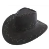 fashion summer beach western America dip-dyed cowboy straw hat wholesale