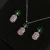 Import Fashional Necklace And Earring Pineapple Design Micro Pave Jewelry Set from China