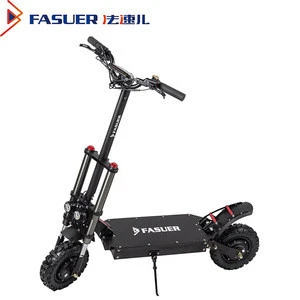 Fasuer Dual Motor 11 Inch  Two Wheel Electric Scooter 60V 1000W*2 Off-road  Electric Scooter For Adult