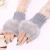 Import Faux Rabbit Fur Mittens Women Gloves Knitted Arm Fingerless Warmer Winter Knitted Gloves from China