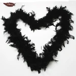 FK Feather 40gram Cheap Black Feather Boas For Dress Party