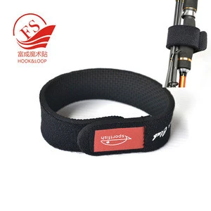 Flexible adjustable neoprene hook loop fishing rod sleeve