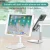Import Flexible plastic antislip mobile phone holder foldable desktop tablet cell phone support multi angle office telephone stand from China
