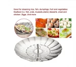 Folding Dish Steam Stainless Steel Food Steamer Basket Mesh Vegetable Cooker Steamer Kitchen Tool