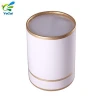 Free design luxury shinny surface logo custom tall round tin can made in China