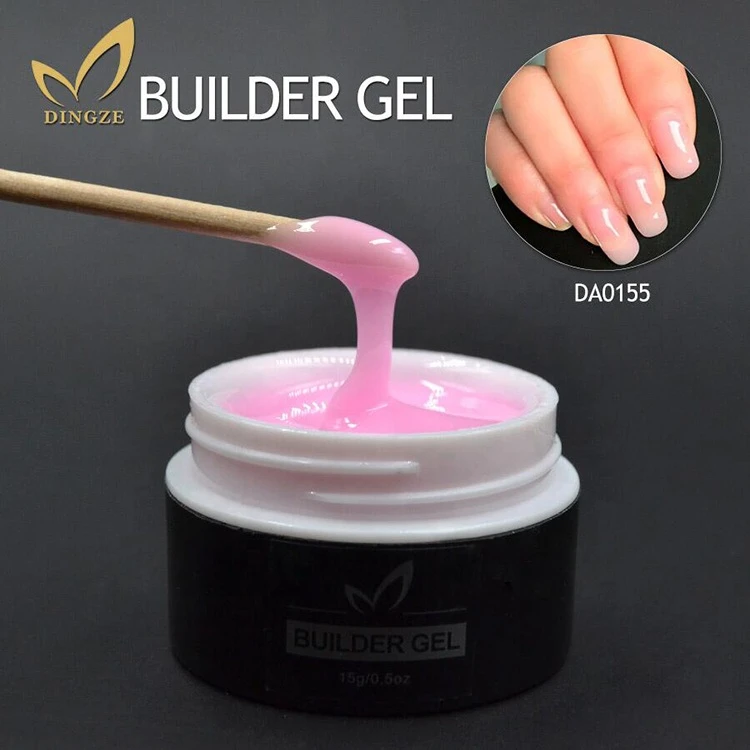 Free Sample Best price long lasting no pain pink nude Gel Nails Builder LED UV gel Builder gel