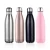 Import Free sample custom double wall vacuum insulated stainless steel thermos flask swelling cola shape sport water bottle from China
