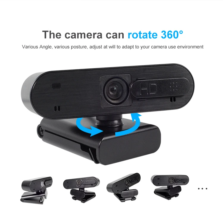 Free sample Hd Camera Black Color 1080p webcam usb HD USB Camera Webcam For Meeting Video