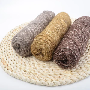 Free Sample Hoyia whole smart merino wool blend fancy Yak yarn with 12 colors ready to ship