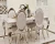 Import Furniture best selling dinning tables set Restaurant furniture home factory dining table set modern metal dining tables with 6 from China