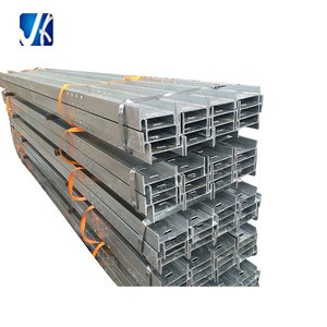 Galvanized steel I beam IPE 100 with install slots
