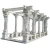 Import Garden decor new design marble gazebo with statues from China