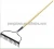 Garden Rake Application and Steel Head Material garden rake with wooden handle