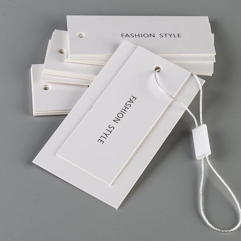Garment Tags Factory Professional manufacture Custom Fashion  For Clothing Tags Design Luxury Brand Logo hang tag