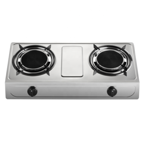 Gas Cooktops Infared two Burner Stove Stainless  Steel Kitchen Appliance Cooker Made In China