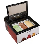 Gelato Ice Cream Refrigerated Showcase Freezer For Sale