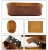 Import Genuine Leather Catchall Change Key Wallet Coin Box Tray Valet Crazy Horse Vintage Handmade  Desk Storage Box from China