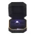 Import Gift transparent Plastic packaging black leather ring box with led light from China