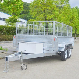 GINO Pull Behind Motorcycle Trailer 20ft Container Full Welded Trailer