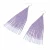 Import Glass Beaded Waterfall Earrings - Lavender and White Glass Beads Earrings - Handmade Boho Jewelry from Vietnam