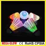 Glow in the dark light up badminton shuttlecock high quality badminton shuttlecock