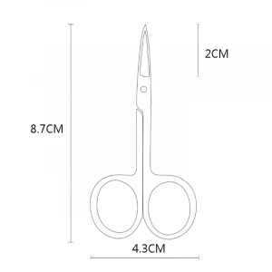 Gold Mini Stainless Steel Sharp Microblading Tattoo Beauty Salon Eyebrow Cutting Tools Embroidery Scissors
