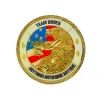 Gold Plating Custom Challenge Coins with Logo for Collectible and Souvenir