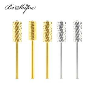 Gold Tungsten Manicure Nail Drill Tools Rotary Bit Electric Bits Carbide Nail Drill Bits