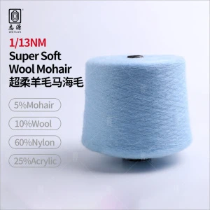 Good quality 5% Mohair+10% Wool+25% Nylon+60% Acrylic Anti-Pilling Super Soft Wool Mohair Yarn