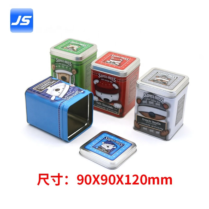 Good quality Tin Pots Packaging for coffee Chinese tea metal can food grade metal tin box customized candy cookie box