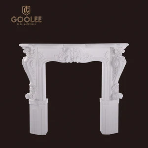 Goolee Modern Indoor Hand Carved Decorative Fireplace