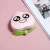 Import Gracedo Peach Custom Logo Small Make Up Led Cute Pocket Mirror With Small Fan from China