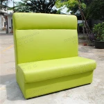 Green color and shining sofa chair restaurant furniture for mexican YC-SF02