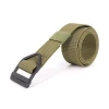 Green Hunting Military Adjustable Quick Release Buckle Ratchet Belt No Holes Web Belt Tactical Belt with Automatic Buckle