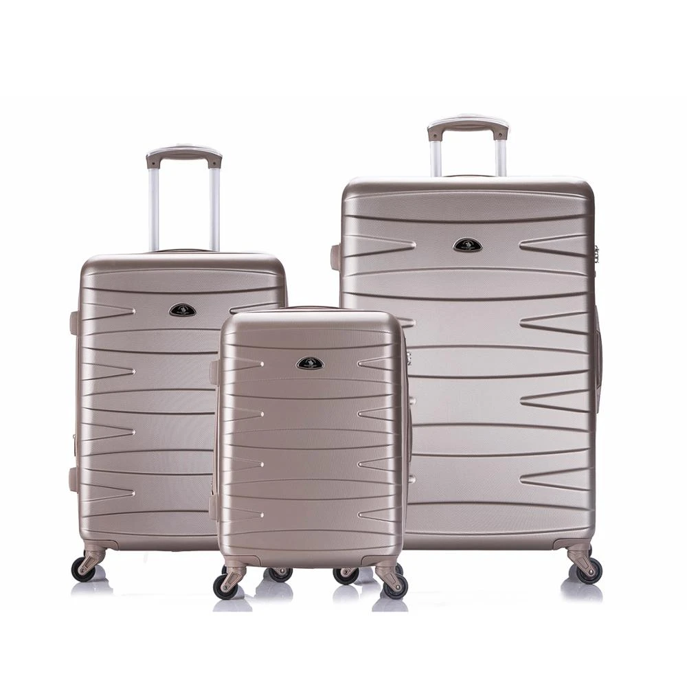 Guli New Design Trolley Suitcase 3pcs Set High Quality ABS PC Travel Luggage Bag