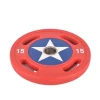 GYM Fitness Rubber Grip Plate Captain America PU Coated Weight Plate