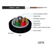 GYTA GYTS GDTA GDTS 2*2.5mm Copper Wire hybrid 12core SM outdoor direct burial fiber optic cable/ hybrid fiber power cable