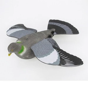 GZ38-0016 EVA wings flocked plastic flying pigeon decoy Hunting Decoy Dove Decoy