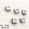 Hafnium +Tantalum +Tungsten +Erbium +Rhenium+Samarium+Gadolinium Cube Metal Density Cube 10mm Periodic Table Collection