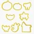 Import Halloween Christmas Cookie Cutter Cake Tool of Alphabet and Numbers Animal shaped cut out cookie cutters press molds set from China