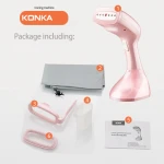 Handheld Steamer 1500W Powerful Garment Steamer Portable 15 Seconds Fast-Heat Steam Iron Ironing Machine for Home Travel