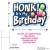 Happy Birthday yard Sign Art Set Blue Honk It&#39;s My Birthday Lawn Sign with Stakes