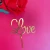 Import Happy Valentine&#x27;s Day English simple anniversary love you acrylic cake decoration topper from China