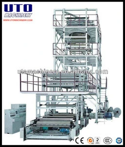 haul-off rotary three to five layers Blown Film Extrusion Internal Bubble Cooling and Non-IBC