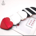 Heart-shaped diameter 5.5mm air cushion non-latex flocking foundation makeup sponge puff makeup tools