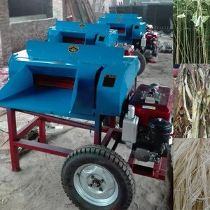 hemp jute flax fiber peeling machine/fiber processing extracting machine