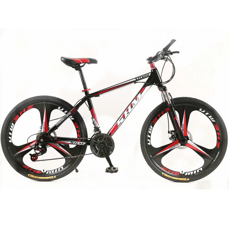 High-carbon steel adult bike,suspension fork disc brake road bike bicicletas ,mountain bicycle for sale