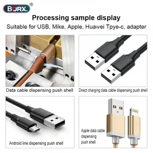 High efficient automatic USB cable dispensing pusher use for USB cable lines producing apple data cable USB
